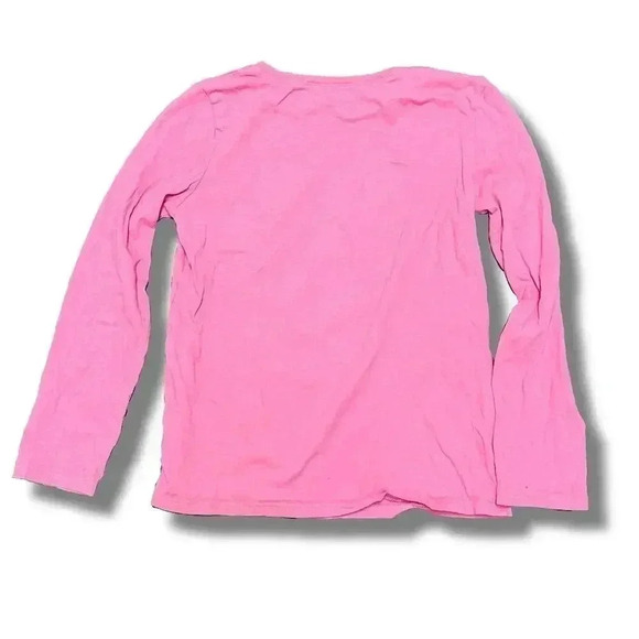 🌟 Children's Place Girls M Pink Llama Love Long Sleeve Graphic Tee 🌟 - Picture 4 of 4
